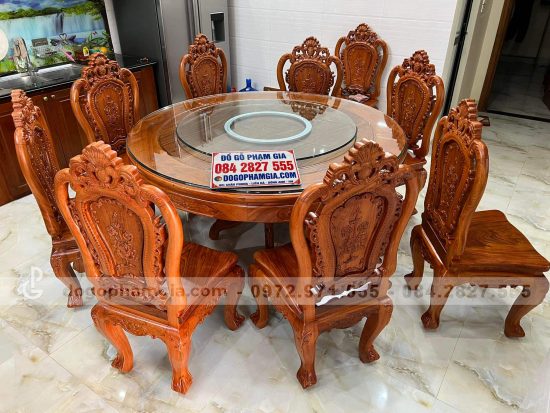 bàn ăn gỗ hương đá