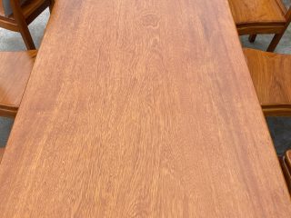 mặt bàn nguyên khối gỗ gõ đỏ