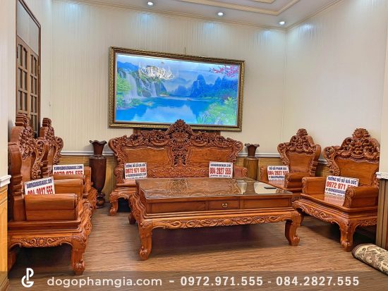 bàn ghế gỗ hương