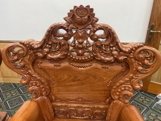 Bộ Bàn Ghế Hoàng Gia Tân Cổ Điển V4 Gỗ Hương Đá (Anh Trung, Hải Dương) của Đồ Gỗ Phạm Gia