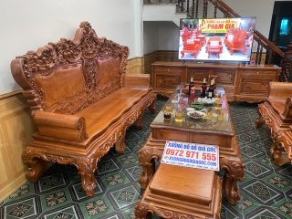 bộ bàn ghế hoàng gia tân cổ điển 6 món