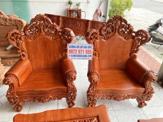 2 ghế đơn louis hoàng gia tân cổ điển