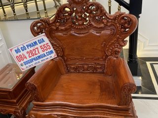 ghế đơn hoàng gia tay cuộn đẹp mắt