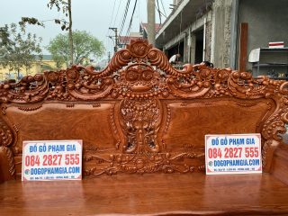 vách tựa đục họa tiết hoa lá tây