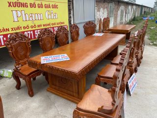 bàn ghế ăn phong cách louis hoàng gia
