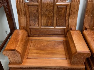 ghế đơn âu á gỗ hương đá