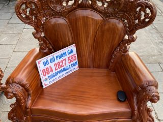 mẫu ghế đơn loui hoàng gia nguyên khối