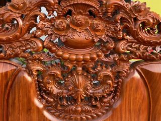 họa tiết hoa lá trên chương đoản