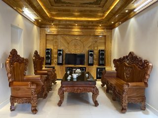 bàn ghế louis hoàng gia nguyên khối