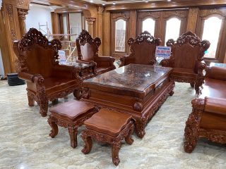 bộ bàn ghế louis hoàng gia kích thước lớn