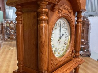 đồng hồ cây gỗ hương đá