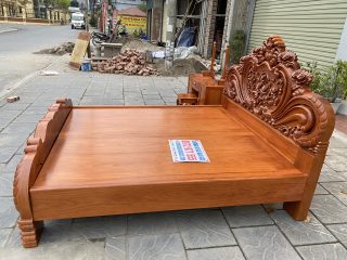 giường ngủ gỗ gõ 1m8x2m