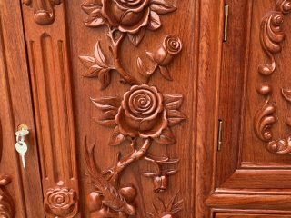 họa tiết hoa hồng chim điểu nổi bật