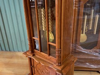 đồng hồ cây gỗ hương đá tân cổ điển