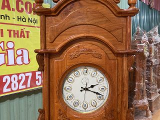mẫu đồng hồ cây quả lắc gỗ hương đá cao cấp
