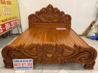 giường ngủ louis hoàng gia