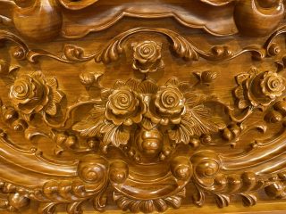 họa tiết hoa hồng đục tay