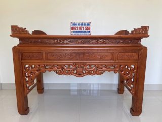 mẫu án gian gỗ hương đá