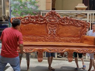 bộ bàn ghế hoàng gia gỗ hương đá