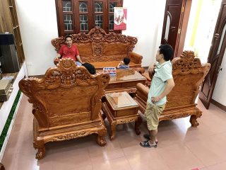 bàn ghế louis hoàng gia tân cổ điển