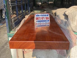 bàn nguyên tấm gỗ hương đá
