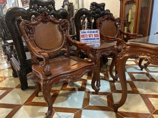 ghế louis hoàng gia pháp cân cong dẻo