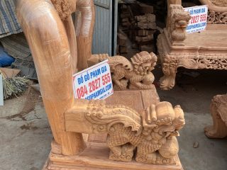 ghế đơn tay cột 16cm liền khối