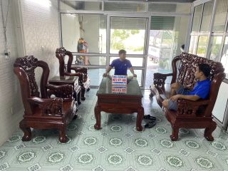 bộ bàn ghế minh quốc voi gỗ hương đỏ lào