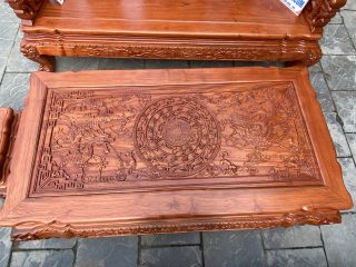 Bộ Bàn Ghế Minh Quốc Voi Chiến Tay 12 Chân 14 Gỗ Hương Đá (Anh Cường, Hưng Yên) của Đồ Gỗ Phạm Gia