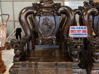 ghế đơn nghê 3 đầu bảo đỉnh tay nghê đặc