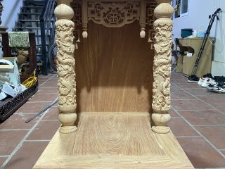 bản mộc bàn thờ thần tài gỗ hương