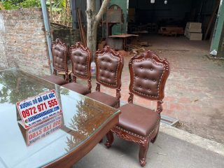 ghế louis hoàng gia bọc đệm