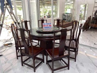 bàn ăn gỗ cẩm lai siêu đẳng cấp