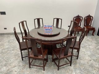 bàn ghế ăn 8 ghế siêu sang trọng