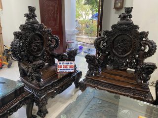 ghế rồng đỉnh đục tay tinh xảo