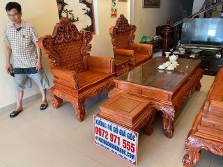 bàn trà gỗ hương đá