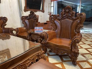 bộ đôi ghế đơn louis hoàng gia