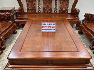 bàn trà mặt trơn nổi vân gỗ