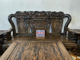 ghế đục voi chiến bàn đục tranh sơn thủy