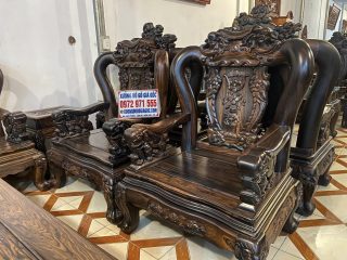 ghế đơn minh quốc voi lá sen vách đục voi cõng đĩnh bạc