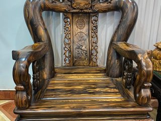 ghế đơn minh quốc đào tay cột 16