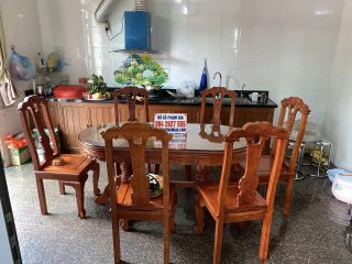bàn ăn 6 ghế gỗ hương đá