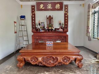 nội thất phòng thờ gỗ gụ