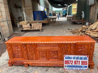 kệ tivi đục rồng phượng