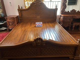 giường ngủ louis hoàng gia tân cổ điển