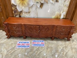 kệ tivi gỗ 2m4 tiện dụng