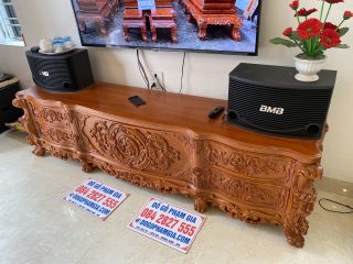 mặt kệ gỗ gõ đỏ cao cấp