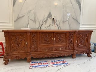 kệ tvii hoa hồng tân cổ điển