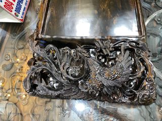 khay trà đục long phụng tinh xảo