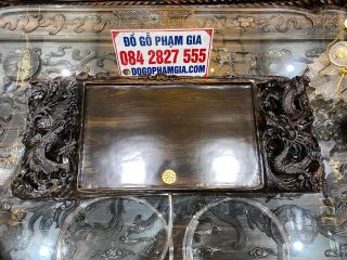 khay trà gỗ nguyên khối cao cấp